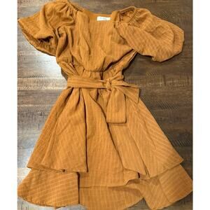 Speechless Girls' Balloon Sleeve Chiffon Dress